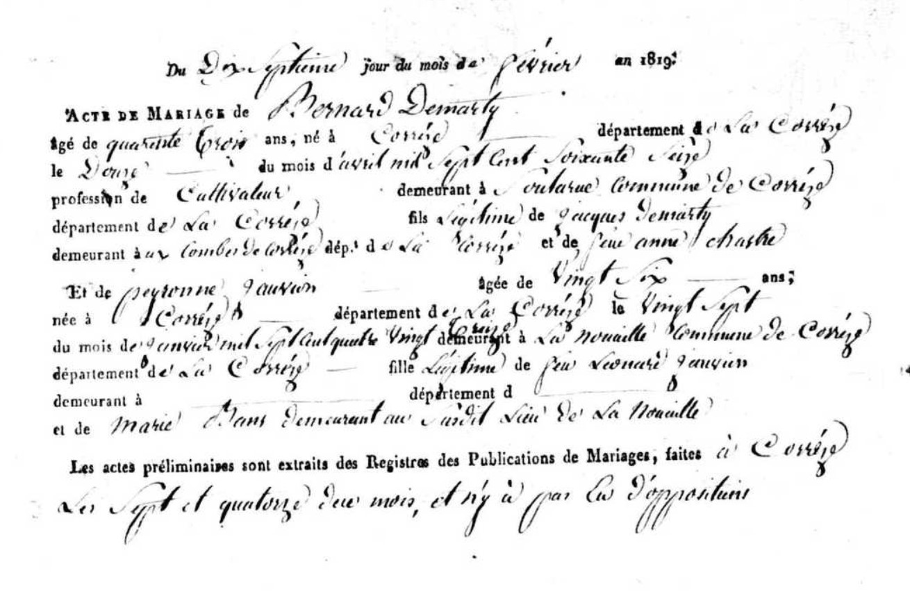 Mariage Demarly Bernard - Jauvion Peyronne 17_02_1819.jpg